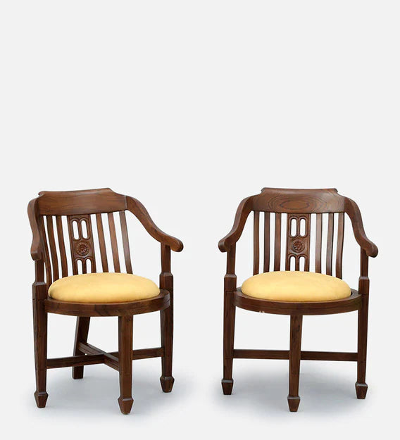 Teak Wood Arm Chair (Set of 2)