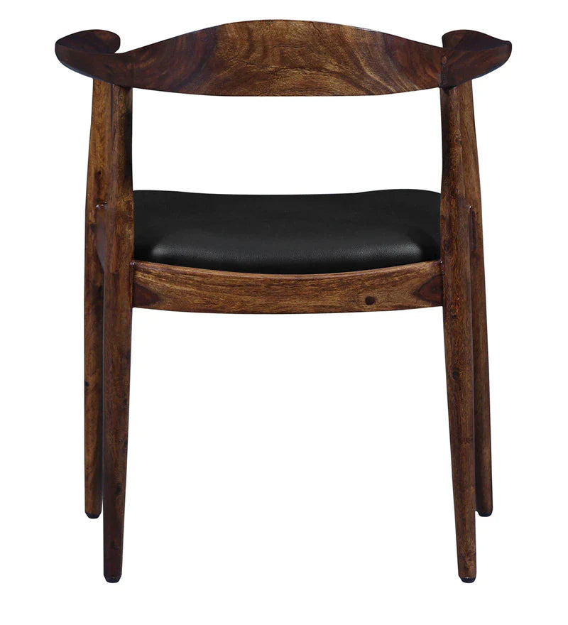 Solid Wood Armchair in Teak Finish