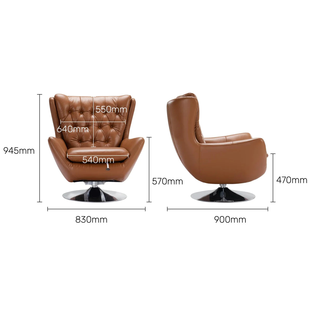 Premium Office Chair with Wingback Design