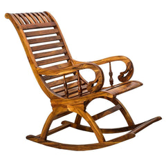 Teak Wood Smart Rocking Chair – Natural Finish