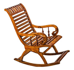 Teak Wood Smart Rocking Chair – Natural Finish